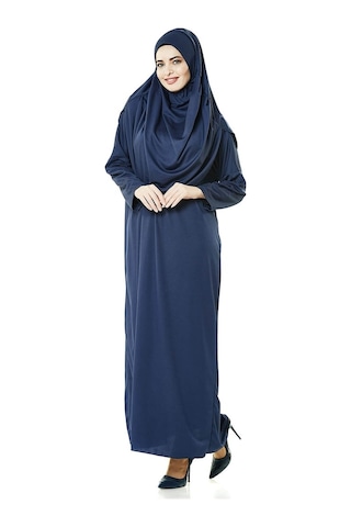 Tek Parça Namaz Elbisesi - Lacivert - 5015