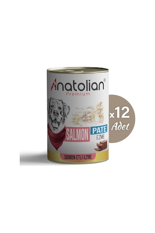 Anatolian Premium Somonlu Ezme Yetişkin Köpek Konservesi 400 gr x 12 Adet
