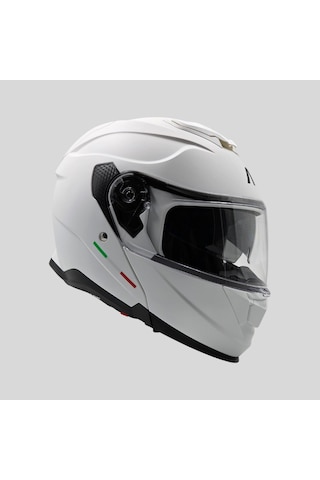 Arwic AR935 Mat Çene Açılır Ece-R 22.06 Motosiklet Kaskı Beyaz