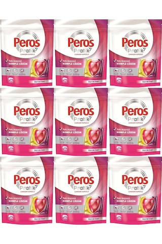 Pratik Matik Çamaşır Deterjanı Kapsülü - Tableti 234 Adet Renkliler 9pk 26