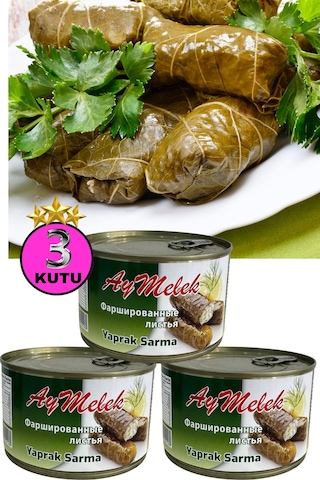 Yaprak Sarma 3 Kutu Yerli Üretim 400 Gr Doğal Besin Deposu Hazır Yemek