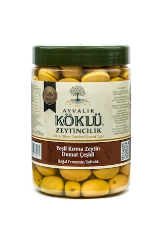 Ayvalık Köklü Zeytincilik Domat Yeşil Kırma Zeytin Pet 750 G Ayvalık Köklü Zeytincilik Domat Yeşil Kırma Zeytin Pet 750 G