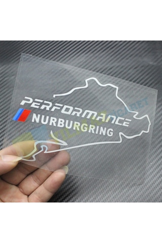 Bmw M Nürburgring Logo Depo Kapağı Oto Sticker Yapıştırma Etiket