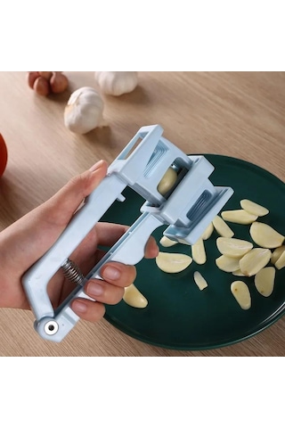 Mutfak Sarımsak Presi Dilimleyici Manuel Zencefil Bıçağı Sebze Doğrayıcı Sıkma Ayırıcı Yiyecek Ezici Kesici Ev Aletleri Mutfak Eşyaları Beyaz