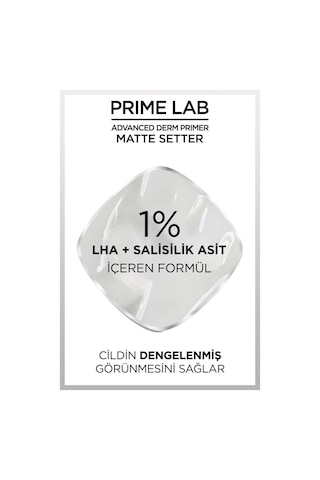 L'Oréal Paris Prime Lab Matte Setter Matlaştırıcı Makyaj Bazı