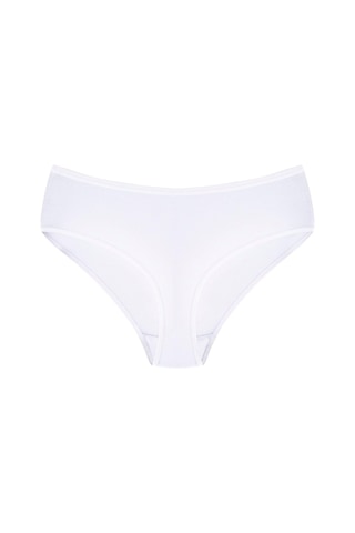 Kadın Bambu Külot Beyaz 3'lü Paket Extra Yumuşak Ve Esnek, Nefes Alan Kumaş Beyaz