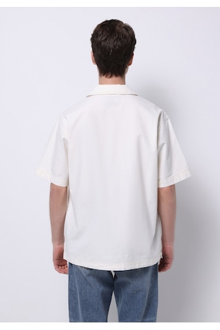 Colin's Colins Oversize Fit Klasik Yaka Düz Erkek Bej Kısa Kol Gömlek Cl1074791 Q1.v1 Dn44278 Denim