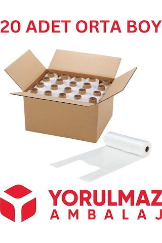 20 Adet Orta Boy Rulo Atlet Poşet