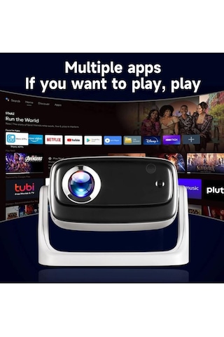 Projeksiyon 4k Ultra Hd Ev Ofis Fuar Toplantı Sunumları Sinema Oyun Android Wifi Bluetooth Projektör