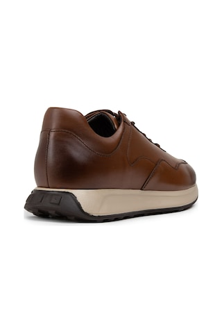 Deery Hakiki Deri Taba Rengi Erkek Sneaker Ayakkabı - 01725Mtbae02 Taba