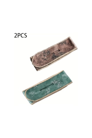 Fochsia 2pcs Yeşil Ve Kahverengi Katlanır Saklama Çantası Yapışkan Bantlı Çift Taraflı Polar Seyahat Çay Seti Düzenleyici Çok Fonksiyonlu Çaydanlık Kaymaz Altlık "value":"siyah"