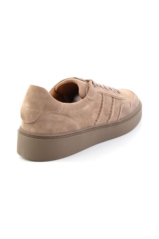Bambi Vizon Süet Hakiki Deri Erkek Sneaker E01789045202