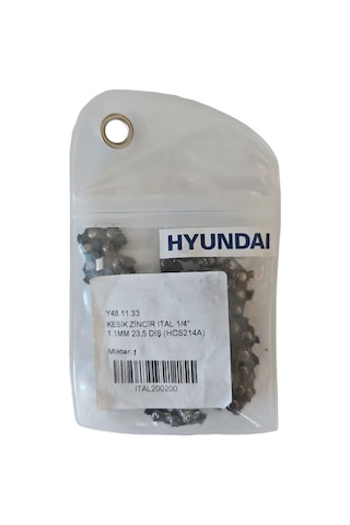 Kesik Zincir Hyundai 1/4'' 1.1mm 23.5 Diş Hyundai Hcs214a Uyumlu