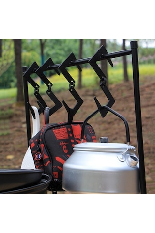 Çok Fonksiyonlu S-şekil Kamp Asılı Kanca Askı Demir S Askı Yürüyüş Pot Tava Tutucu Sırt Çantasıyla Piknik İçin 001