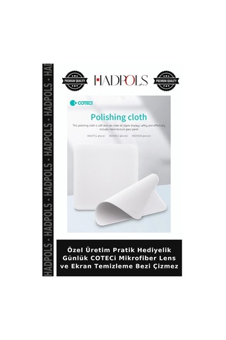 Özel Üretim Pratik Hediyelik Günlük Coteci Mikrofiber Lens Ve Ekran Temizleme Bezi Çizmez