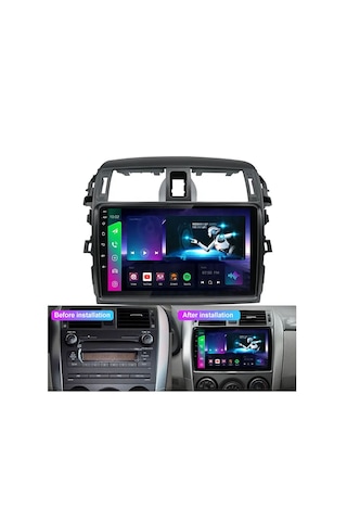 Medya Magic Toyota Corolla 2007-2011 Büyük Çerçeveli 6-64 Gb Multimedya Carplay 9"