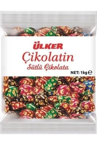 Ülker Çikolatin Sütlü Çikolata 1 KG Ülker Çikolatin Sütlü Çikolata 1 KG