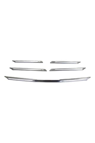Renault Megane 4 2016-2020 - Sd/hb - Ön Panjur Üst Çıtası Nikelajı Set 5 Parça Yapışkanlı N
