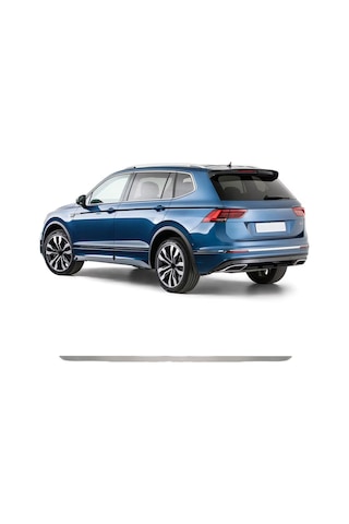 Volkswagen Tiguan Uyumlu 2016 Ve Üzeri Krom Bagaj Alt Çıtası Paslanmaz Çelik