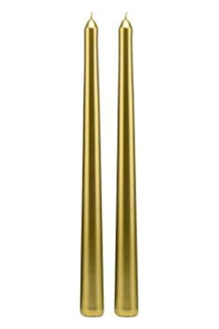 10 Adet Parlak Gold Şamdan Mumu Gold Yılbaşı Mumu Vıp Kalite Gold Dekor Şamdan Mumu Gold Yılbaşı Mumları Altın Şamdan Mumu Renkli
