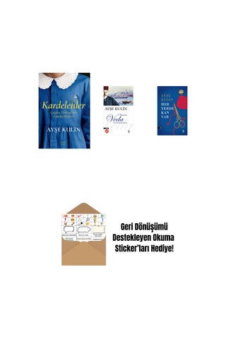 Kardelenler + Veda Midi Boy + Her Yerde Kan Var Midi Boy + Okuma Sticker'ları