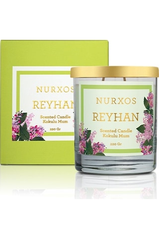Nurxos 9680 Reyhan Kutulu 2 Adet Kokulu Mum+freshener Oda Spreyi
