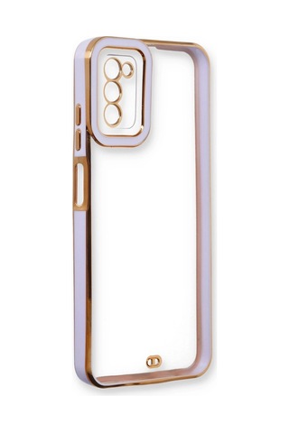 Cosmotex Newface Samsung Galaxy Uyumlu A03s Kılıf Liva Lens Silikon - Lila