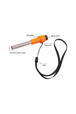 Yuntech01 Taşınabilir Pil Gerektirmeyen Fırtına Alevi Çakmak, Dışarıda Ve Evde Kullanıma Uygun, Islak Durumda Etkili, Çelik + Plastik Malzeme, Taşıma İpi İçeren Ocak Aksesuarı Gümüş