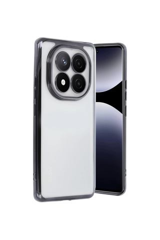 Mey Najmaddin Redmi Note 14 Pro 4g Kılıf Lensli Silikon - Siyah Najmaddin Diğer