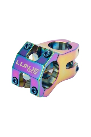 Lunje Rainbow Pembe Alüminyum 780mm Bisiklet Gidon Boğaz Seti Çok Renkli