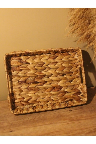 Hasır Su Sümbülü Dikdörtgen Tepsi Orta Boy Diğer