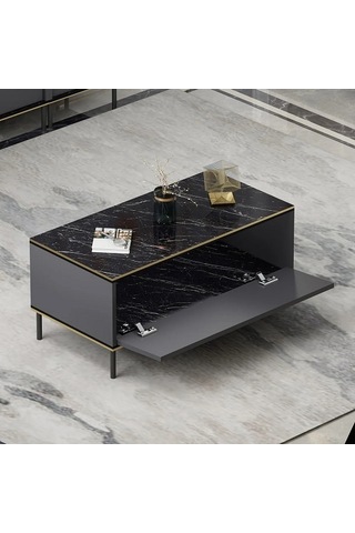 Orta Sehpa Kozan Antrasit Gold