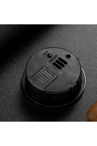 Cigarloong Dijital Mini Higrometre Nem Isı Ölçer Yuvarlak Silver