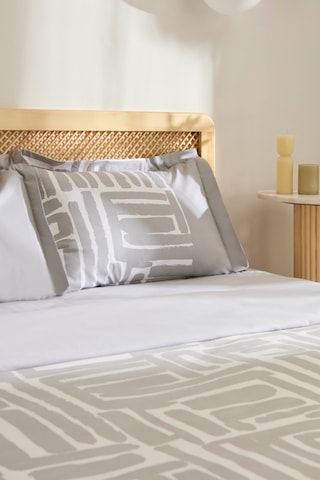 Kaşmir Home Mosy %100 Pamuk Çift Kişilik Nevresim Takımı Gri Gri