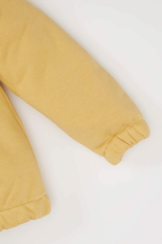DeFacto Kız Bebek Dantel Yaka Basic Düz Sweatshirt E2825A524WNYL516 Sarı