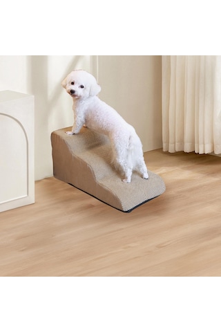 Suntek Küçük Köpekler İçin Köpek Merdivenleri Yüksek Bej