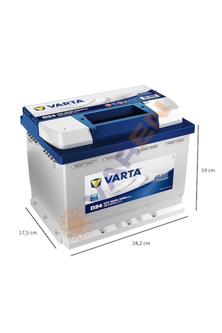 Varta Blue Dynamic D24 12 V 60 Ah 540 Cca Akü - 2025