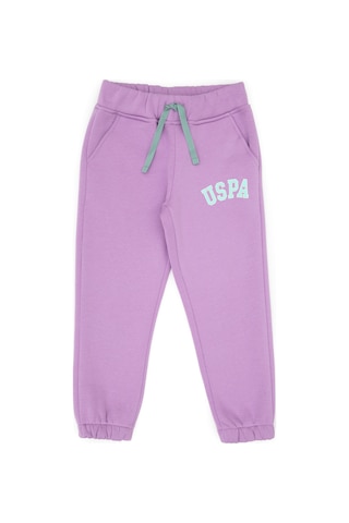 U.S. Polo Assn. Kız Çocuk Lila Şardonlu Jogger Eşofman Altı 50317893-VR034