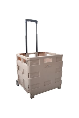 Campout Katlanır Tekerlekli Kamp Kasası Kahverengi