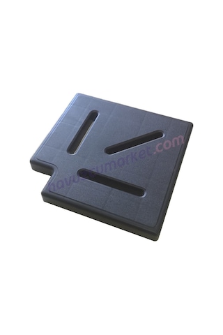 20 Cm Taşma Izgarası Köşe Parçası 90 Siyah