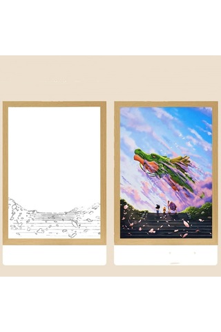 Anime Figürü Dragon Ball Işık Çerçevesi Led Gece Lambası Goku Vegeta 9 Çok Renkli