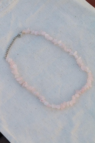 Pembe Kuvars Spiritüel Doğal  Taşı Tam Döngü Kolye Diğer