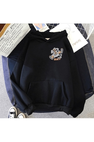 Luffy Gear 5 Nika Ön-arka Baskılı Kapşonlu Sweatshirt