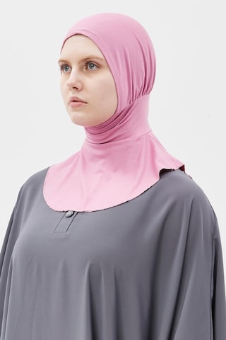 Altobeh Kadın Tesettür Pratik Boyunluklu Hijab - Sporcu Bone Koyu Pembe