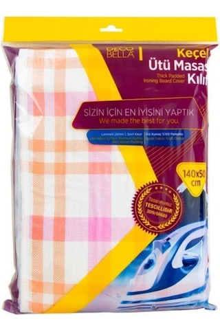 Mcblue Yavruağzı Çizgi Desenli Keçeli Ütü Masası Kılıfı 140*50 De