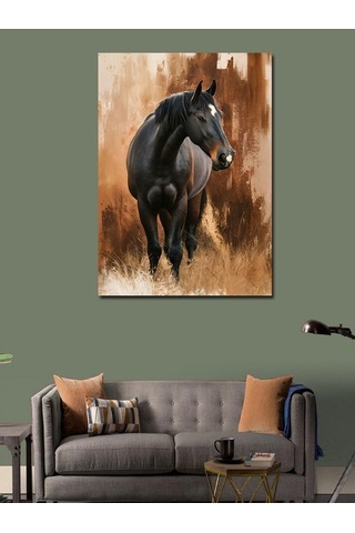 Kanvas Tablo Sevimli Kız Çocuğu Ve Baykuşu 70cmx100cm