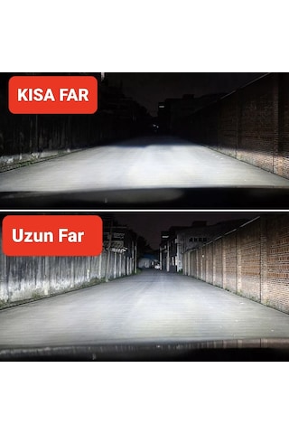Paul Süper Pro H7 24.000 Lümen Güç Şimşek Etkili Odaklı Ufuk Çizgili Csp Led