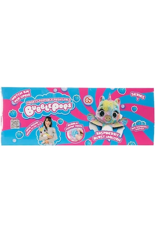 Bubble Pops Raspberry Burst Unicorn: Kokusuyla Büyüleyen Şişme Peluş Unicorn