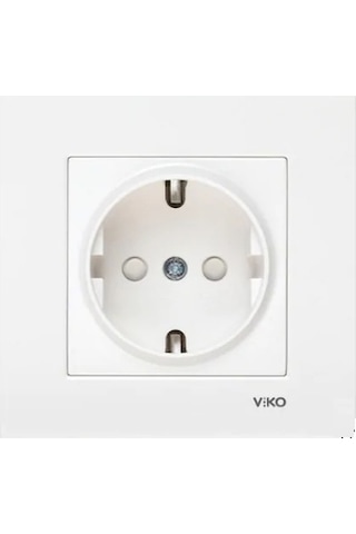 Viko Karre Çocuk Korumalı Topraklı Priz + Çerçeve