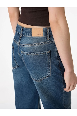 Koton Straight Fit Mavi Kadın Jean Pantolon 6sal40095md Mavi